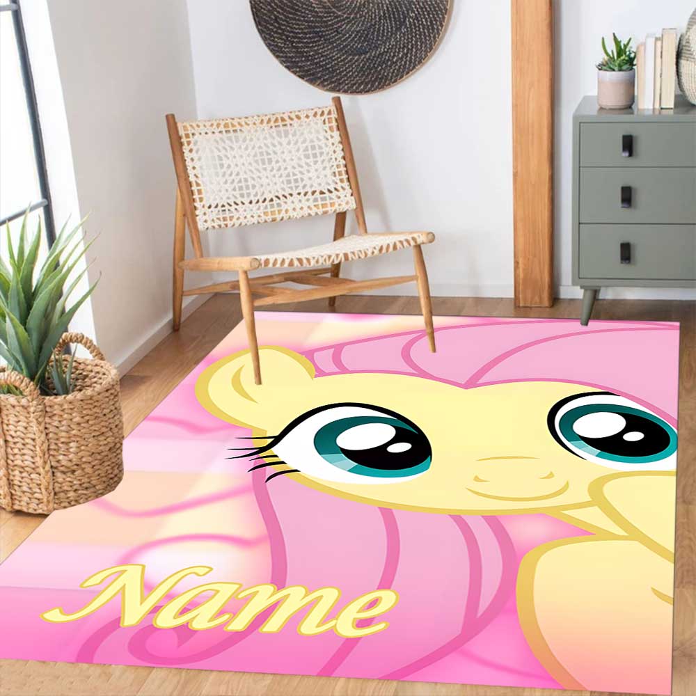 Little Pony (18) Customize your name rug, office chair cushion, home bedroom living room gift.