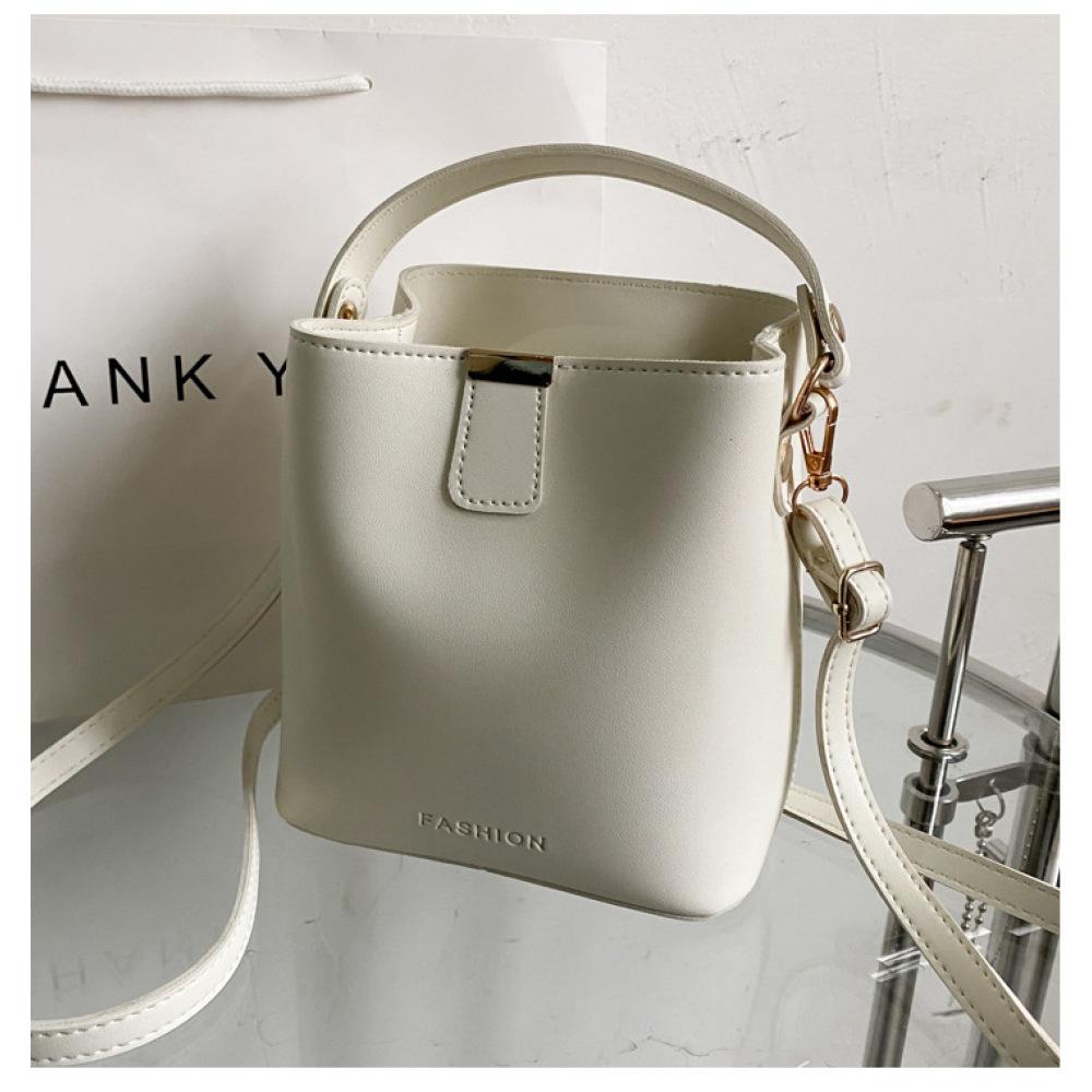 

Модная и свежая женская популярная ручная сумка-ведро через плечо белый