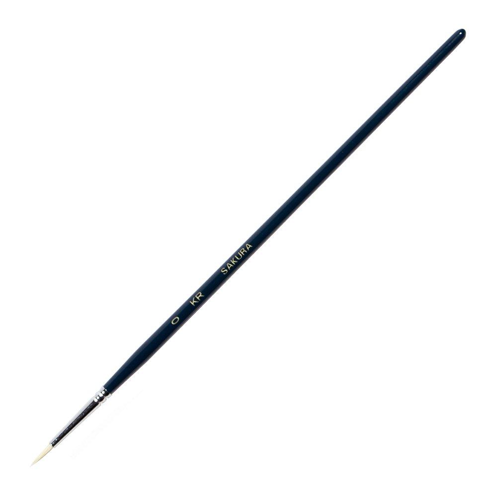 

Sakura Crepas Art Pig Wooden 10 Pieces Brush, Hair, Round, No. 0, Shaft, KR#0(10),