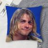 KKurt Cobain Doublesided Printed Square Decorative Cushion Cover for Sofa Living Room Home Decor