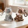 15cm Cat Stuffed Keychain Soft Plush Kitten Pendant Kawaii Cat Plush Keychain  Desk Decor