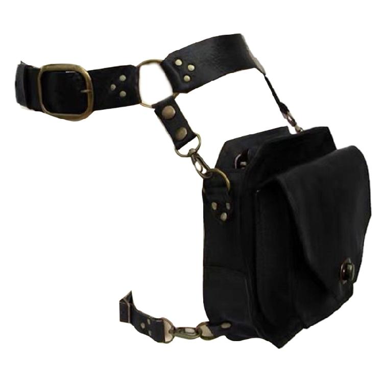 Medieval Waist Belt Drop Leg Bag Leather Waist Bag Motorcycle Waist Bag Halloween Costume Accessories for Women Women