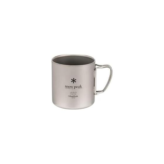 Snow Peak [With Sticker] Titanium Double Mug 450 MG-153
