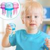 Transparent Jellyfish Squeeze Toy with Glitter Stress Relief Jellyfish Sensory Toy Decompression Stress Ball Clear Sea Animal Fidget Toy