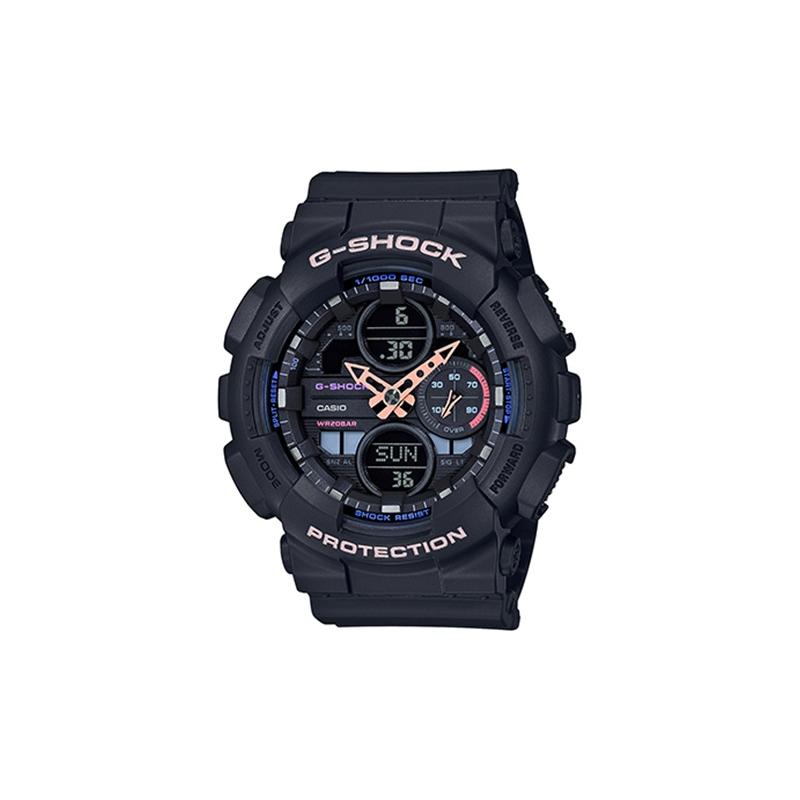 

Casio Quartz Movement Resin Strap Women s Watch Black Dial GMA-S140-1APR чёрный