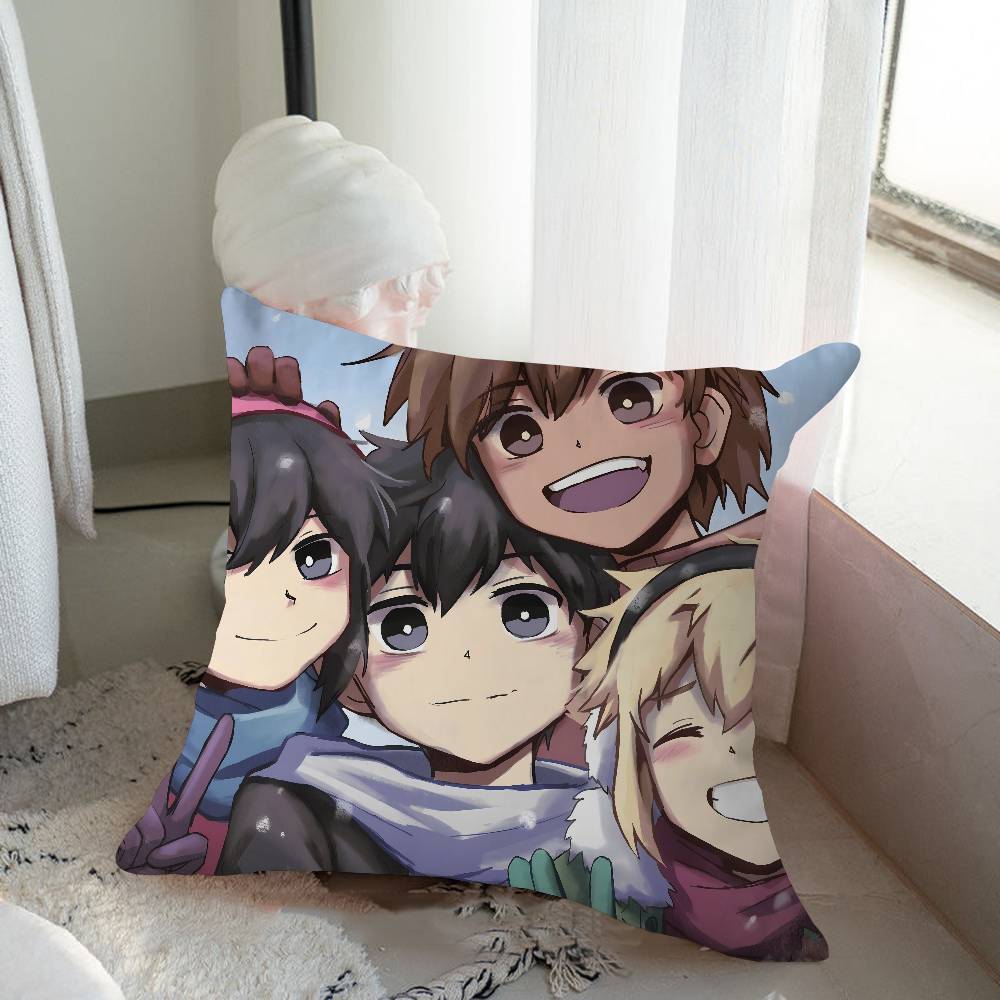 

O-OMORI Cartoon Animation Pillow Gift Home Office Decoration Bedroom Sofa Car Cushion Cover Case 45x45 16x16Inch