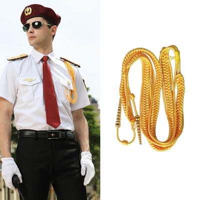 Mångsidig axelsnodd tofsar kedja axelklaffar uniform cosplay kostym fransar epåletter DIY klädtillbehör