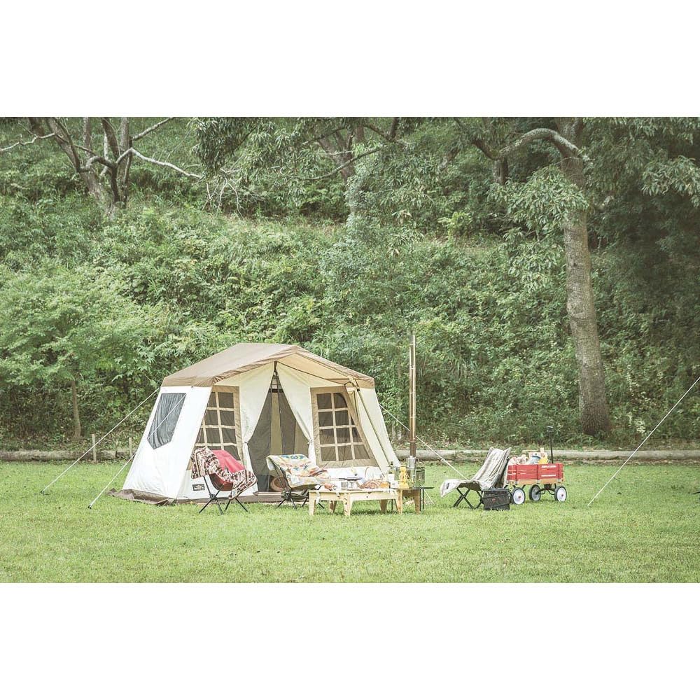 Ogawa Outdoor Camping Tent Owner Lodge Type 52R 5 Off White X Sand Beige X Brown 2253 T/C [For People]
