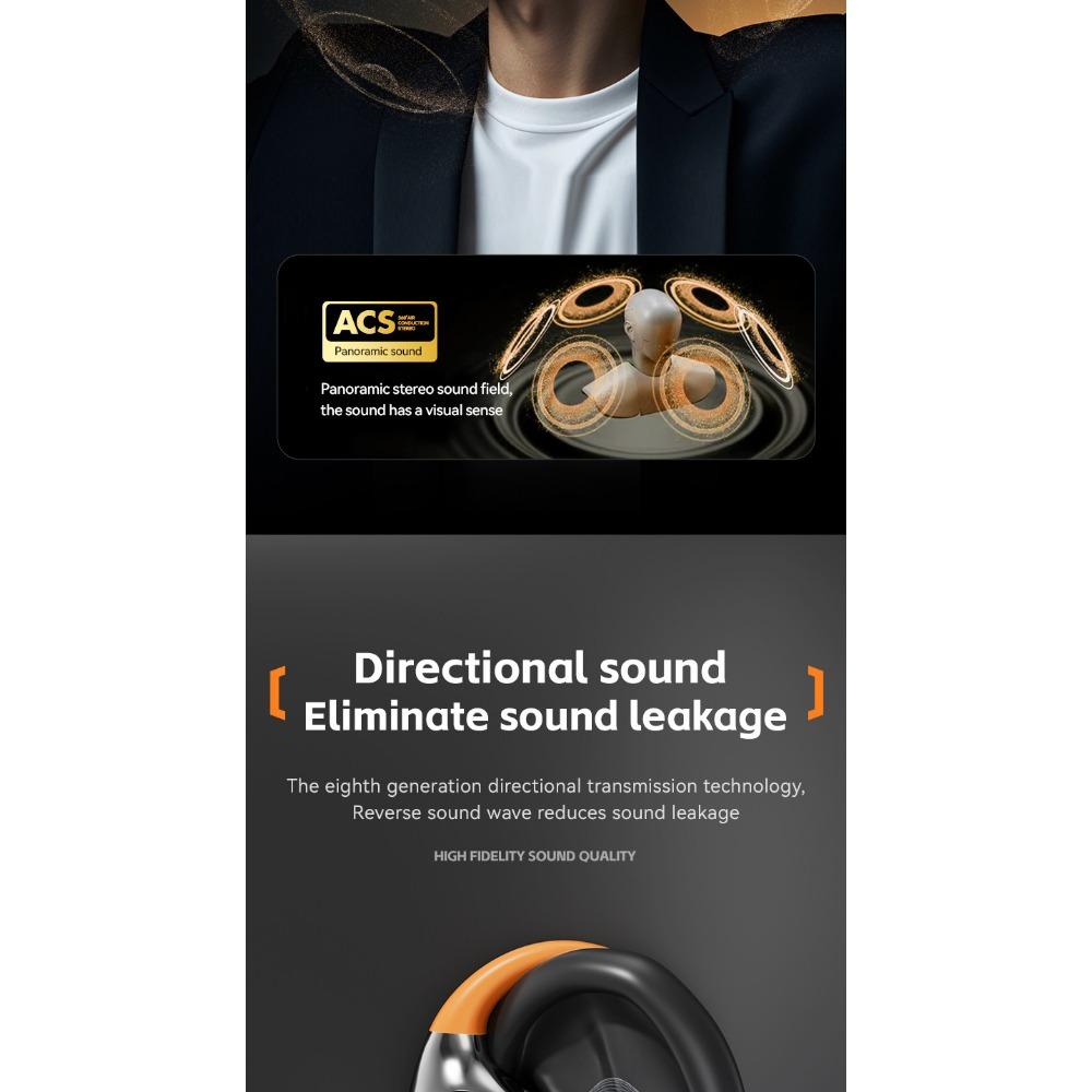 Wireless Bluetooth Headset Rotating Ball Ear Hanging Type High Sound Quality Low Delay Long Battery Life