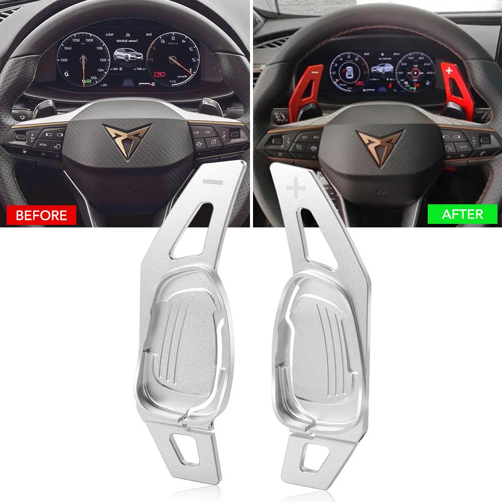 Extensión de palanca de cambios para volante de coche para Cupra Seat Formentor Cupra Ateca Leon Sportstoure Paletas de cambio de volante