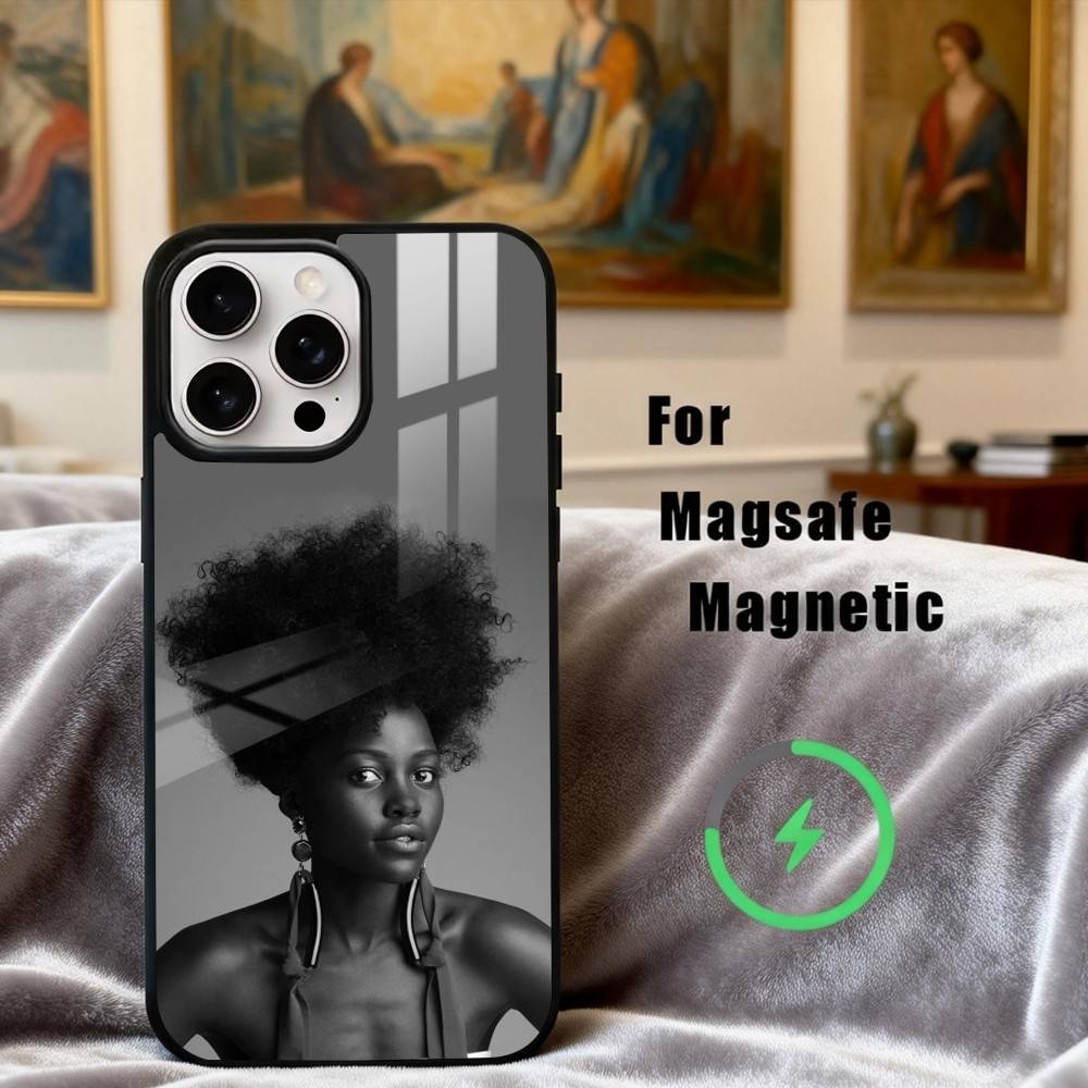 L-Lupita N-Nyongo Actress Phone Case For iPhone 17,16,15,14,13,12,Plus,Pro,Max for Magsafe Magnetic Wireless Charging