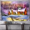 Christmas Night Snow Tapestry Bedroom Living Room Home Wall Decoration