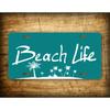 Personalized Beach Life License Plate UV Resistant Palm Trees Sand Sun Car Tag Custom