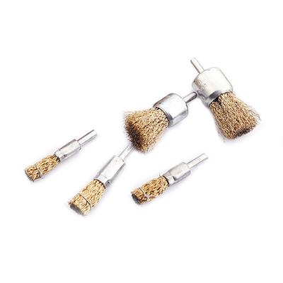 Pen-shaped Rod Rust Removal Polishing Wheel Copper-plated Steel Wire Brush Tool