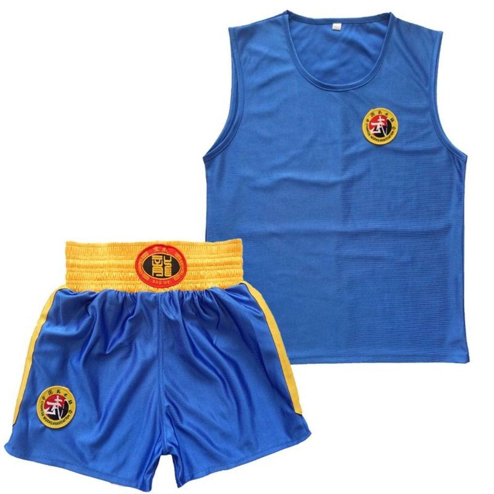 Free Combat Dragon Kick Boxing Suit Vest Sanda Uniform MMA Muay Thai Shorts and T-Shirts  Kids