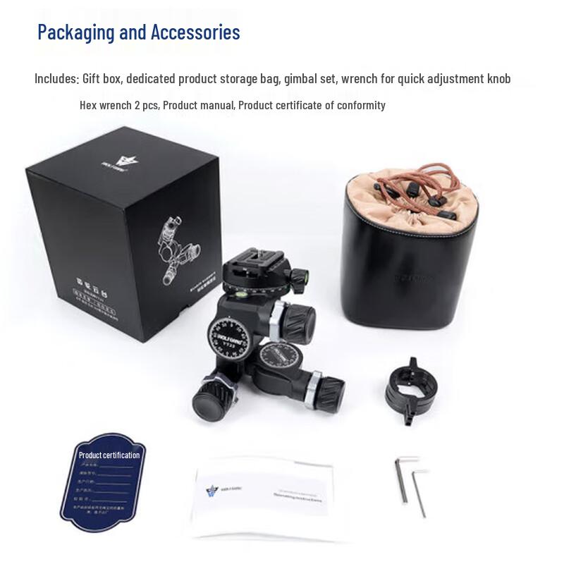 

Wolfgang YT23 Micro-Adjust Geared Panoramic Tripod Head