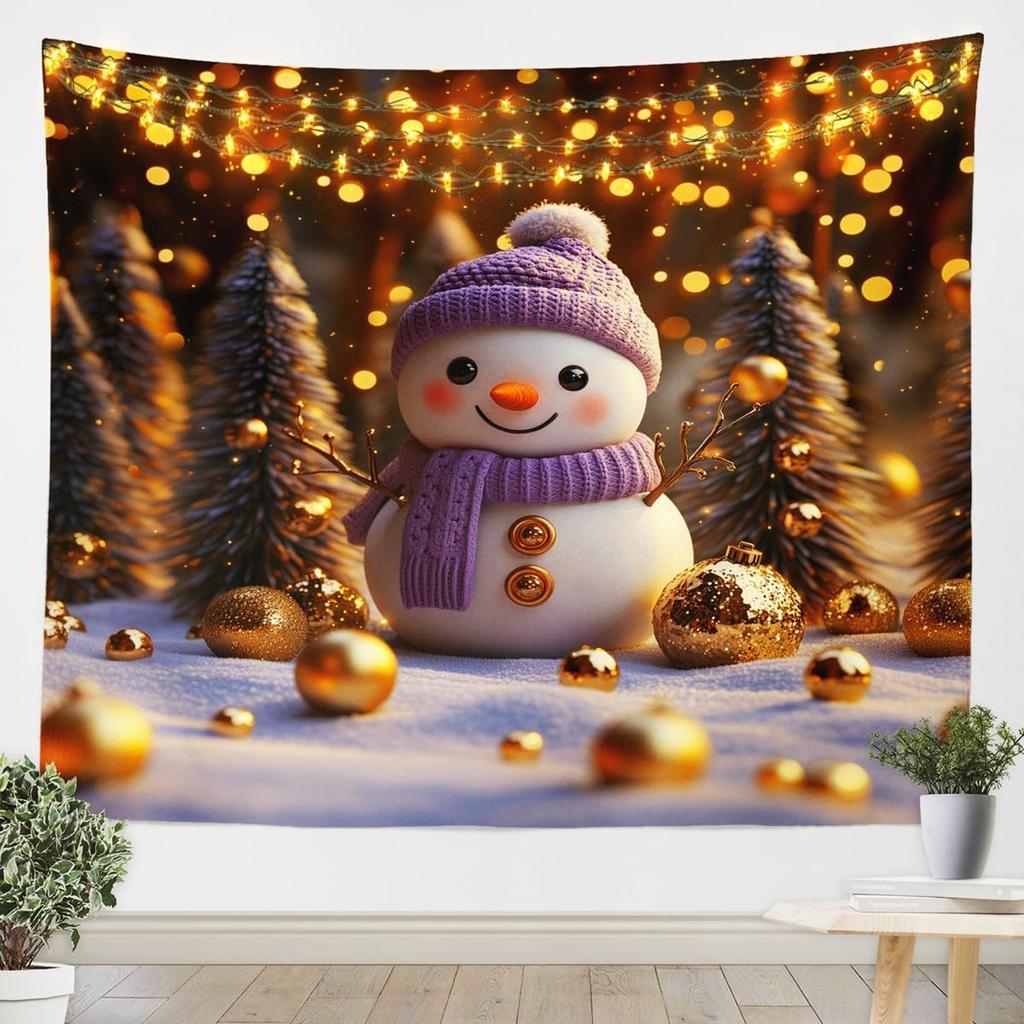 Christmas Tapestry New Year Background Wall Hanging Decoration Fireplace Stockings Gifts Hanging Cloth