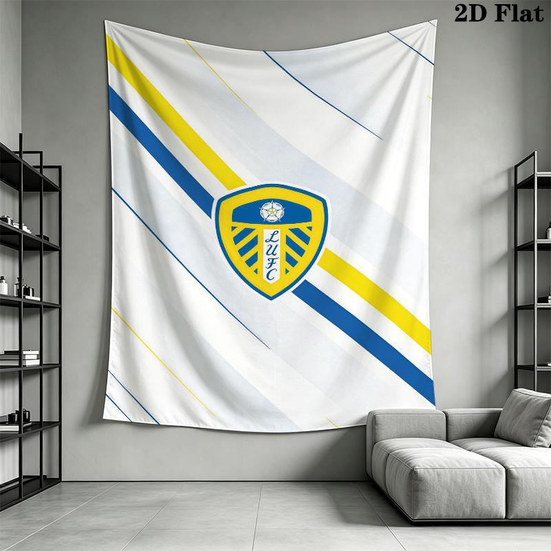 Leeds United Wall Tapestry Aesthetic Wall Hanging Printed Fabric Blanket Decorative Tapestries for Bedroom Living Room Home Decor