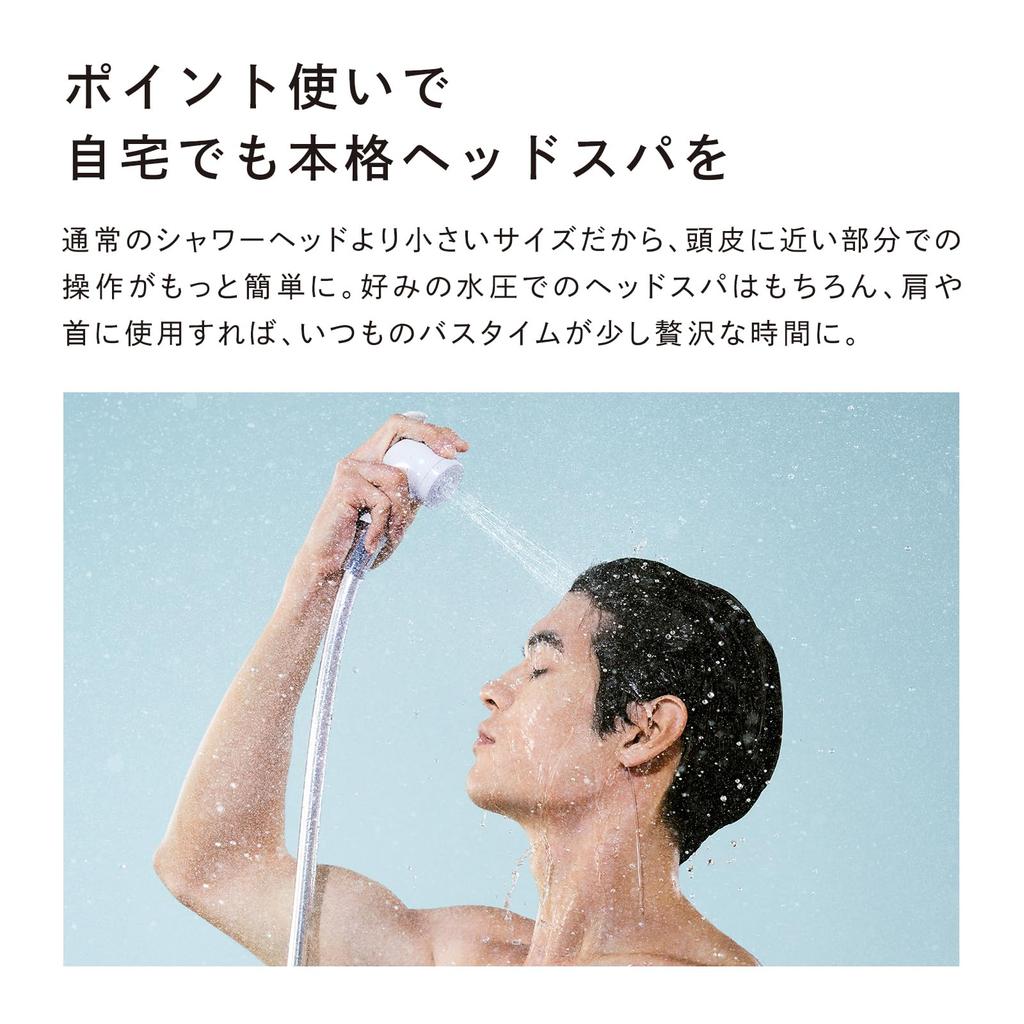 Store ReFa FINE BUBBLE FIT White Shower Head with Shopper Nano Bubble Water Saving Moisturizing Small Shower Head [Official Exclusive]