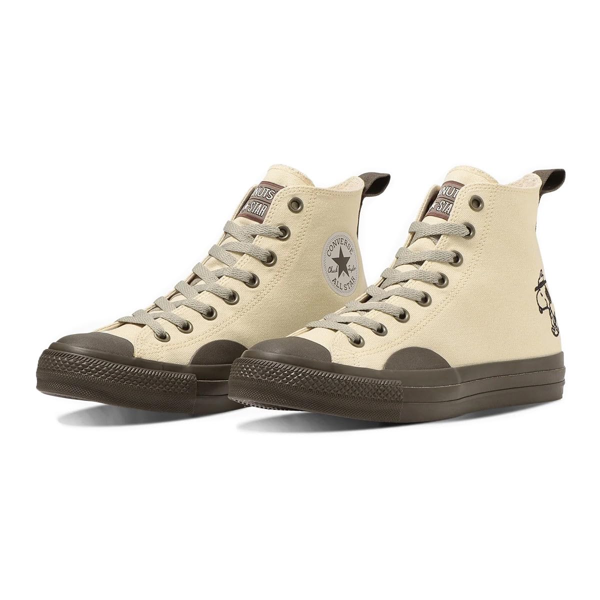 

Кроссовки All Star Peanuts BS HI см [Converse] (р) Белый с оттенком/серо-коричневый 27.5