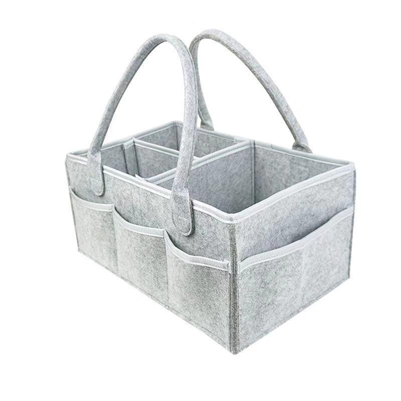 Handheld Felt Diaper Bag: Travel Baby Nappy Organizer & Mommy Bag
