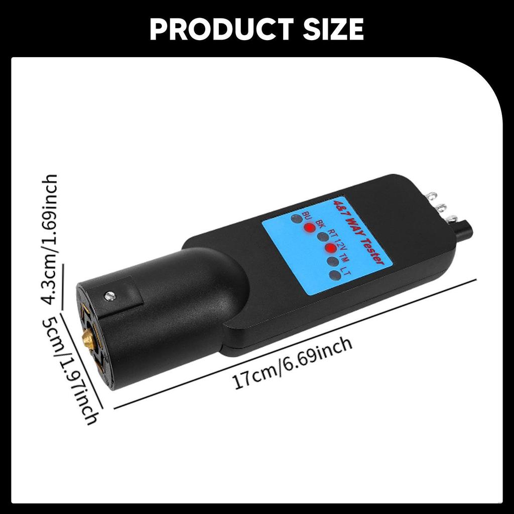 Anhängerlichttester 7-polig Ersatzzubehör Halterung Befestigung Anhänger Adapter Buchsen