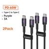 Toocki 100 Вт Type C на USB C Кабель PD 3.0 Быстрая зарядка 4.0 Быстрая зарядка Type C на Type C для iPhone 15 Macbook Samsung Xiaomi