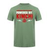 Funny Powered By Kimchi Shirt Unisex Korean BBQ Food Graphic Tee Spicy Kimchi Lover T Shirt Casual Streetwear Short Sleeve DA