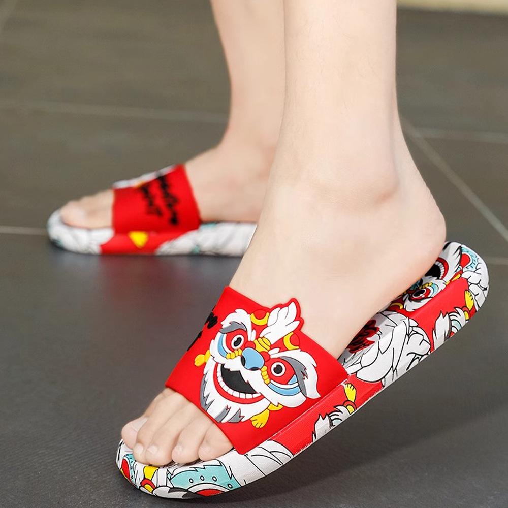 Men's Fashion Trend One-Strap Outdoor Wear-Resistant Non-Slip Slippers for Summer and Indoor Use