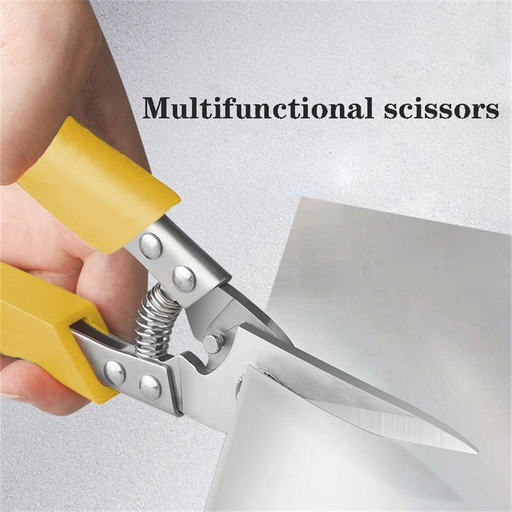 Heavy-Duty Industrial Grade Stainless Steel Scissors Thickened Blade for Strong Metal Cutting for Electricians & Wire PVC Pipe