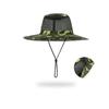 Summer Camouflage Bucket Hat Outdoor Breathable Mesh Sunshade Hat Men's Panama Hat Bucket Hat Travel Camping Climbing Fishing Cap UV Protection Hat