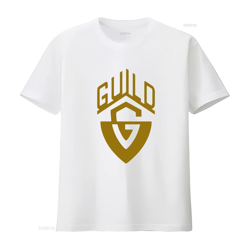 New Guild Guitars Logo American Funny T Shirt Usa Size S Xxl Vintage Washed Breathable Stretched Comfortable Designer Clothes