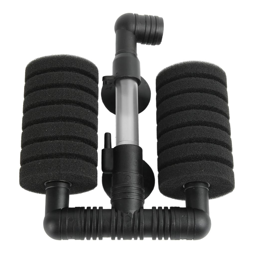 Aquarium Bio Sponge Filter Double Head Oxygenated High Density Porous Mini Fish Tank Air Filter