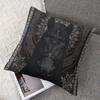 Black Horse square Jacquard Pillow Cover for Sofa Office Waist Cushion Cover Home Decorative Pillowcase