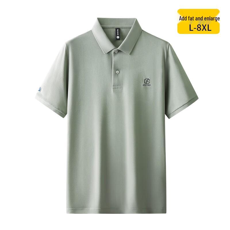 Men's Plus Size Summer Pure Cotton Short Sleeve Polo Shirt