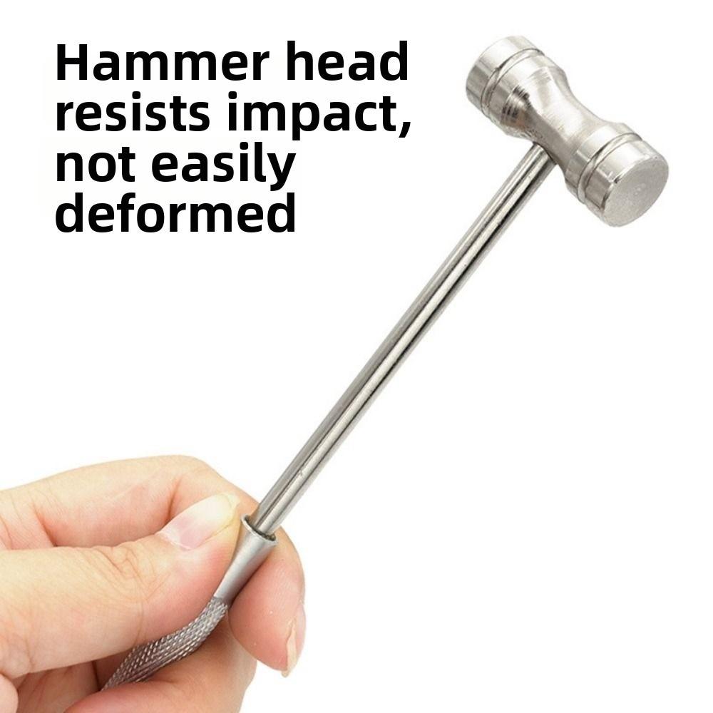 2Pcs/Set Anti-Skid Steel Jewelry Hammer Durable Bracelet Repair Tool Metal Stamping