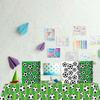 Football-Themed Tote Bag Party Football Pattern Gift Bag Sporty Shopping And Beverage Paper Bag
