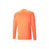 Puma Lettered Round Neck Long Sleeve Soccer Shirt Men tops Orange 765746-99