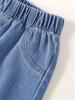 Jeans Droits Tendance pour Filles — Pantalons en Denim Décontractés Amples Printemps & Automne