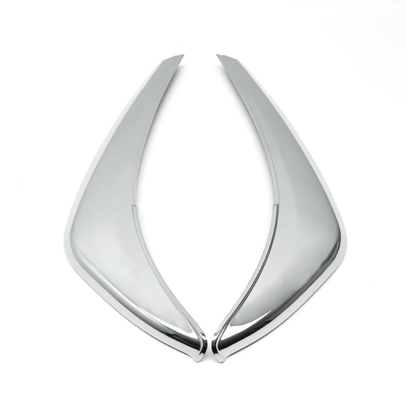 Car Styling ABS Chrome Headlight Eyebrow Eyelid Cover Trim Car Accessories For Toyota Land Cruiser FJ200 LC200 2015-