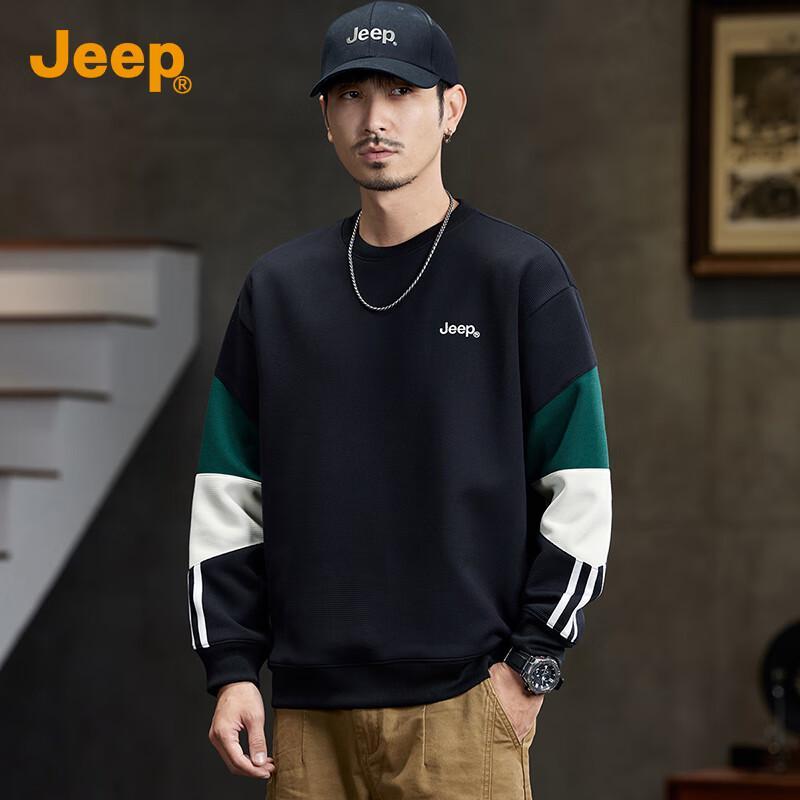 

Jeep Мужской пуловер с круглым вырезом XL