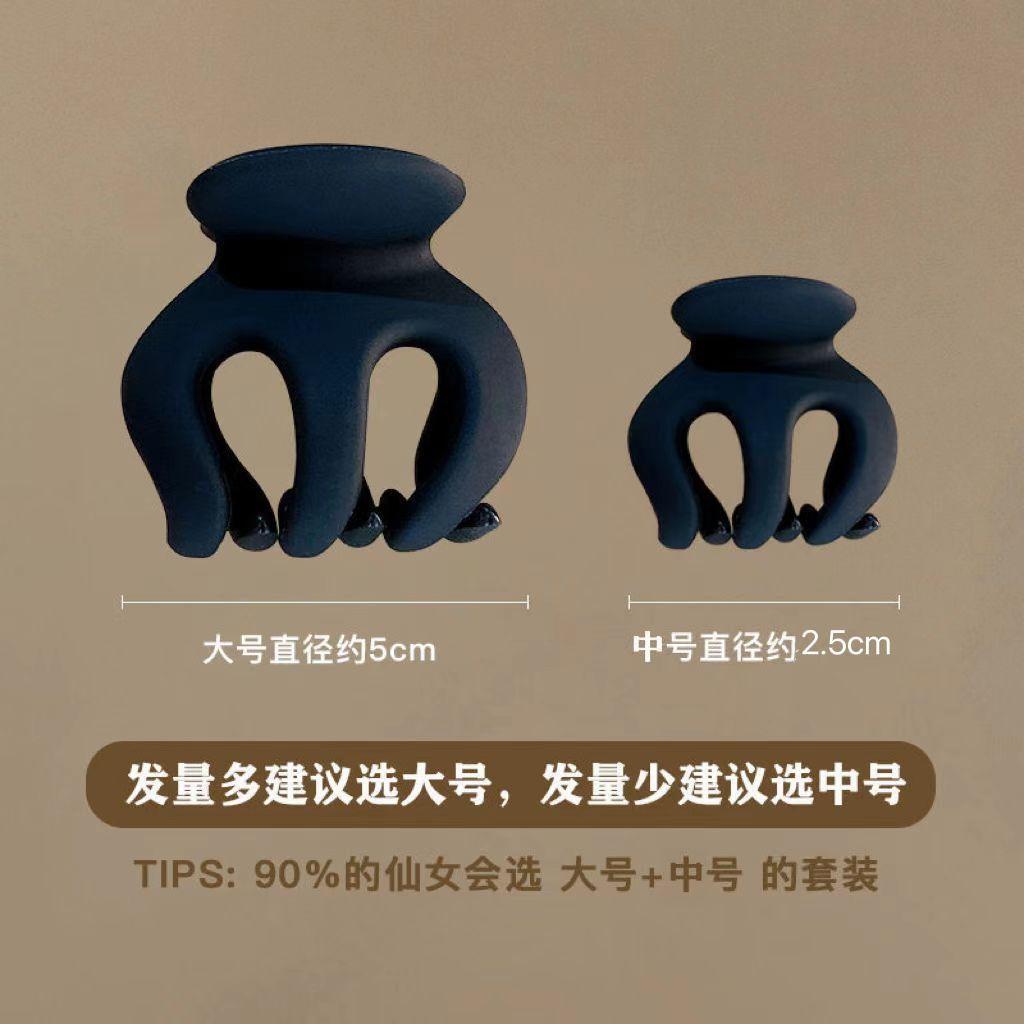 Black Matte Grab Clip, High Ponytail Hair Grab Hairpin, Fixed Artifact, Pumpkin Grab Clip, Hair Accessories, Small Clip.