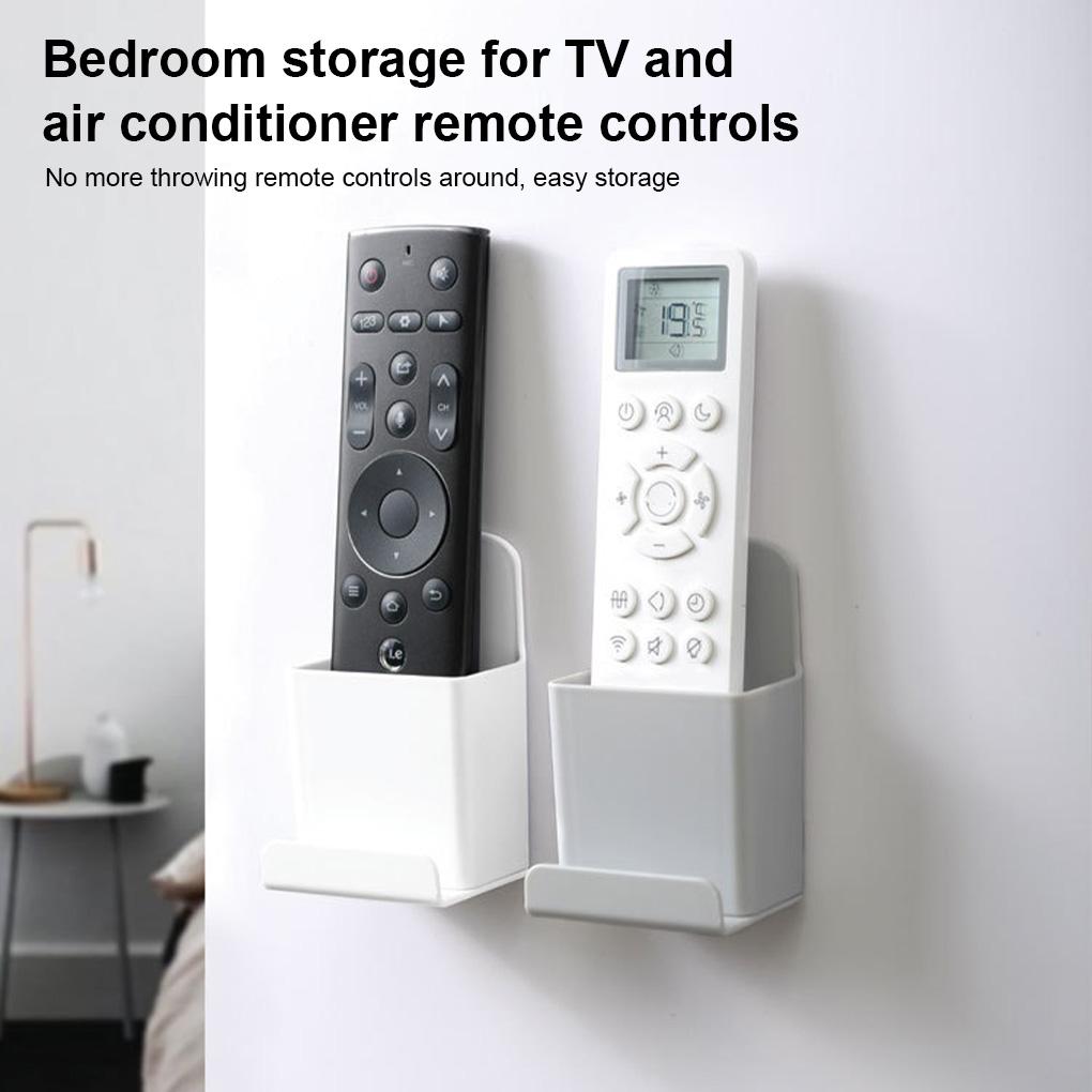 Organizator de telecomandă pentru sufragerie, baie, bucătărie, montare pe perete, suport pentru controler cu orificiu de încărcare pentru hotel