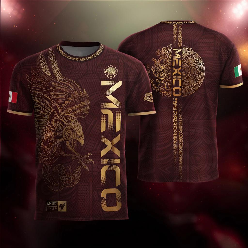 Men's Casual Short Sleeve T-Shirt Mexico Lettering Graphic Print Crew Neck Lightweight Soft Fabric Comfortable Fit