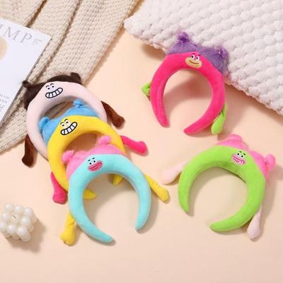 Long Hair Plush Headband Cartoon Funny Hairband Gift Ugly Doll Hair Hoop  Makeup