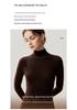 Women's Slim-Fit Long-Sleeve Wool Turtleneck Sweater for Autumn/Winter