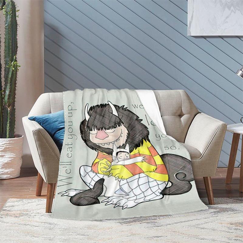 Let Wild Rumpus Start Blanket Suitable All Seasons Soft Comfortable Sofa Office Home Blanket Holiday Birthday Gift Blanket Camping Trip Sofa Blanket
