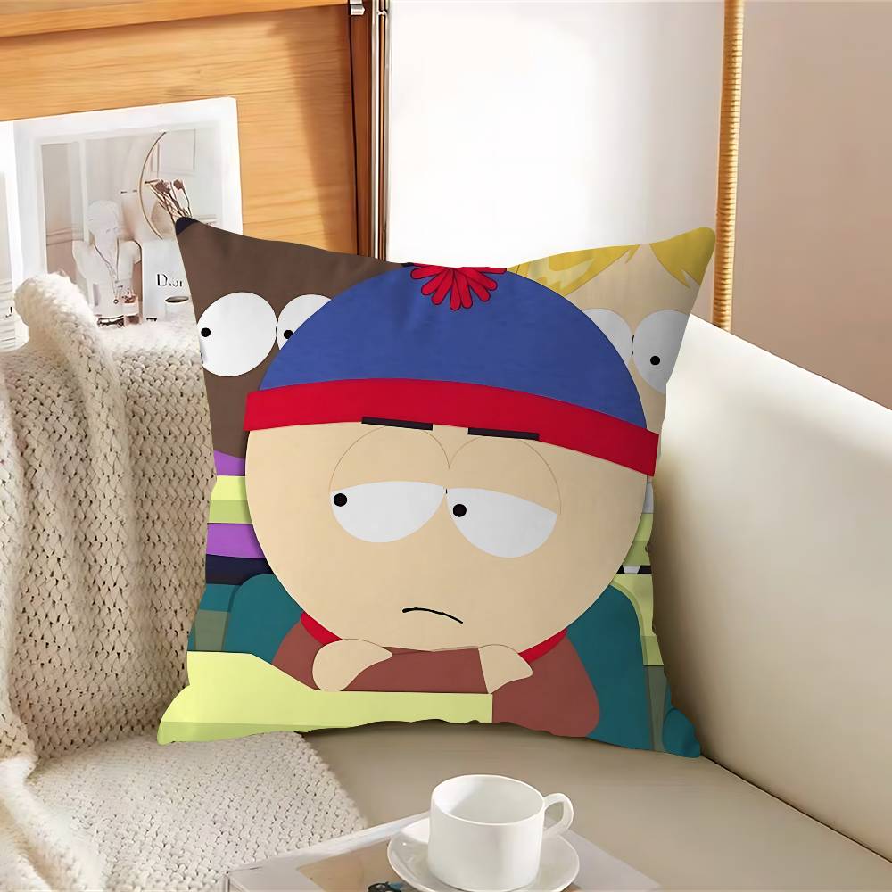 

Мультяшная наволочка S-SouthparkS, съемный моющийся чехол для подушки – Мягкий лен для любого сезона 12x12Inch