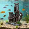 1 PC Simulation Castle Aquarium Landscaping Ornament Rockery Castle Decoration Fish Shrimp Hideout Ornament Aquarium Accessories