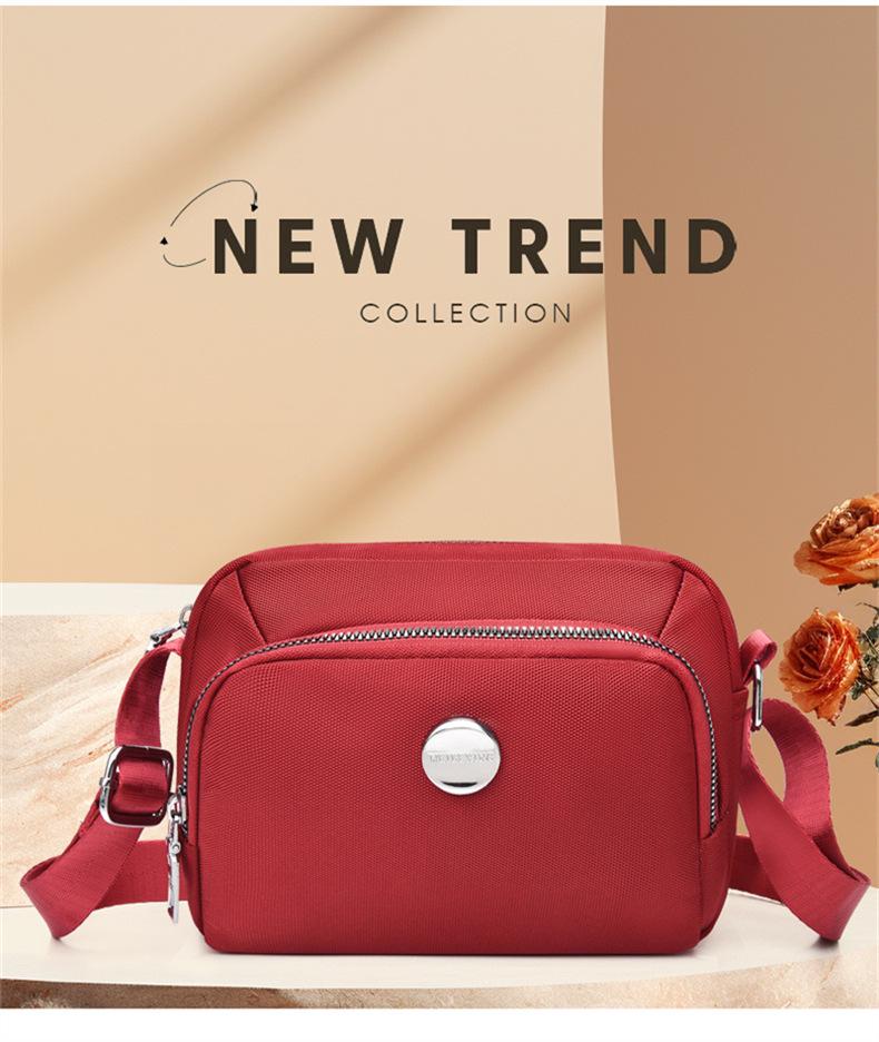 Waterproof Oxford Cloth Women's Crossbody Handbag - Casual Classic Style